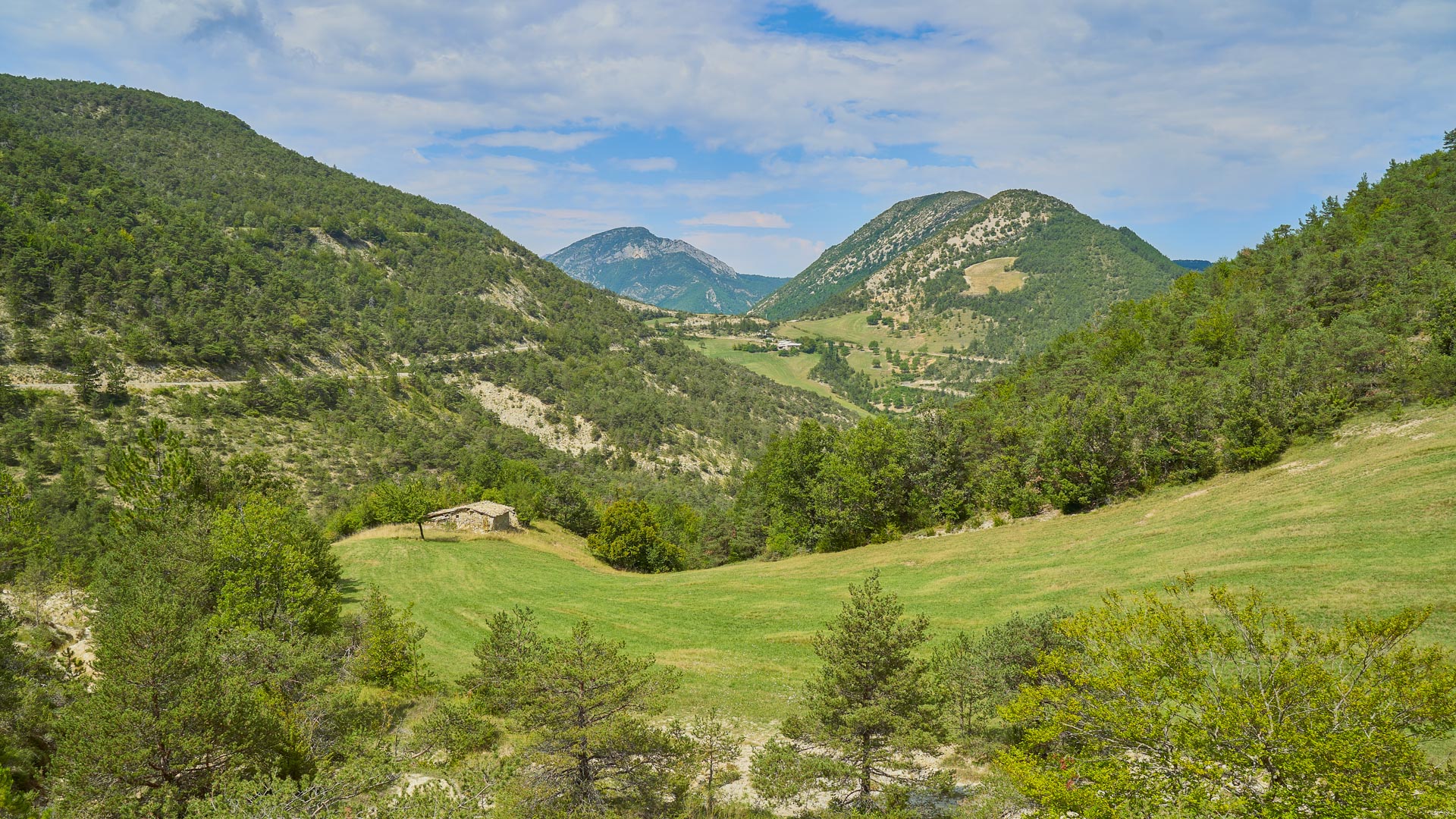 Typische Landschaften der Baronnies Provençales auf unserer Fahrt.