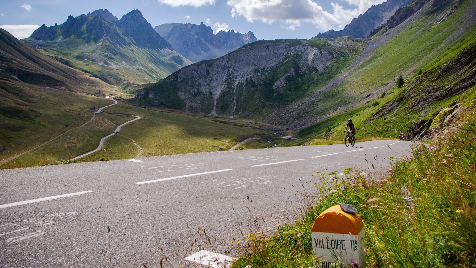 Schöner und anstrengender Anstieg zum Col du Telegraphe